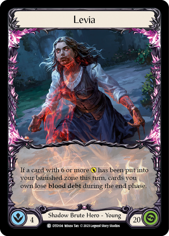 (DTD104) Flesh & Blood TCG Dusk till Dawn Single: Levia (Regular) Common
