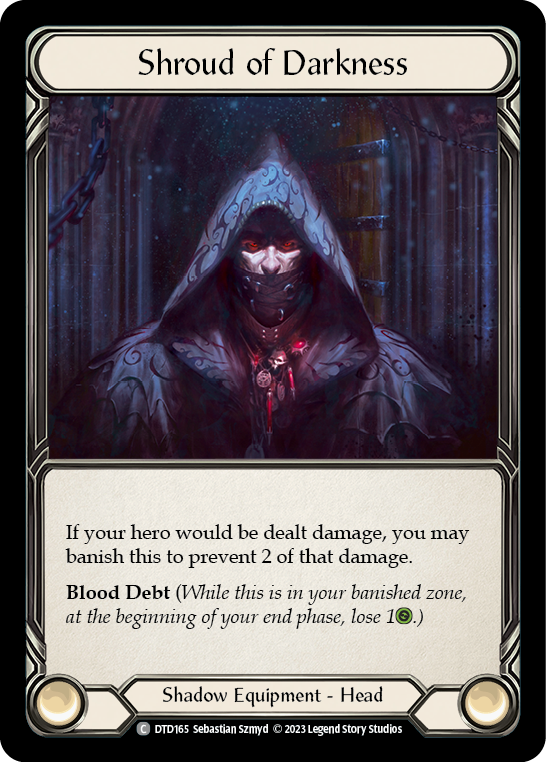 (DTD165) Flesh & Blood TCG Dusk till Dawn Single: Shroud of Darkness (Cold Foil) Common