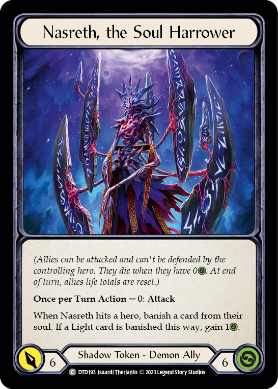(DTD193) Flesh & Blood TCG Dusk till Dawn Single: Nasreth, the Soul Harrower (Regular) Common
