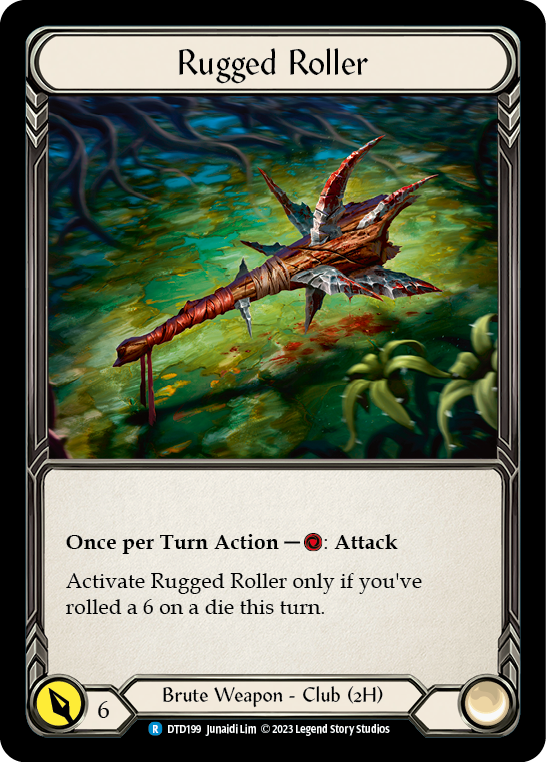 (DTD199) Flesh & Blood TCG Dusk till Dawn Single: Rugged Roller (Cold Foil) Rare
