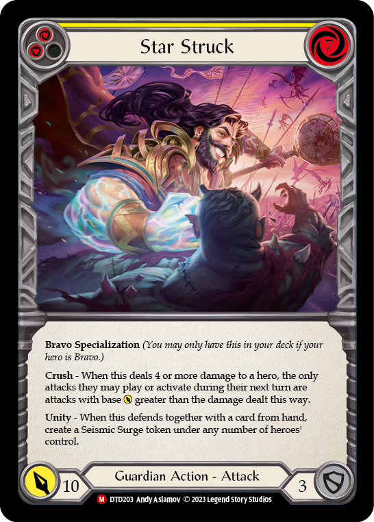 (DTD203) Flesh & Blood TCG Dusk till Dawn Single: Star Struck (Regular) Majestic