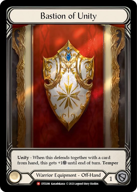 (DTD206) Flesh & Blood TCG Dusk till Dawn Single: Bastion of Unity (Regular) Majestic