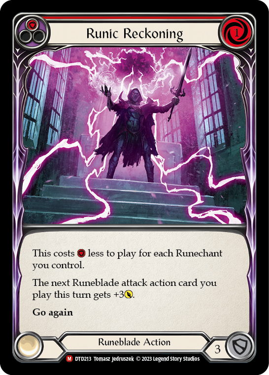 (DTD213) Flesh & Blood TCG Dusk till Dawn Single: Runic Reckoning (Regular) Majestic
