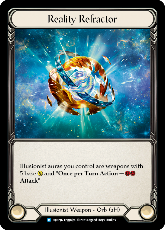 (DTD216) Flesh & Blood TCG Dusk till Dawn Single: Reality Refractor (Cold Foil) Rare