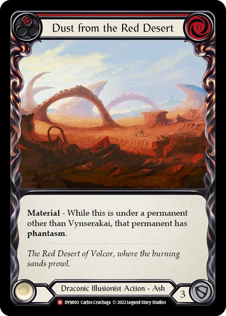(DYN003) Flesh & Blood TCG Dynasty Single: Dust from the Red Desert (Regular) Majestic