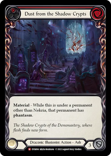 (DYN004) Flesh & Blood TCG Dynasty Single: Dust from the Shadow Crypts (Rainbow Foil) Majestic