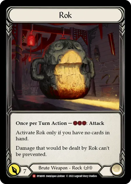 (DYN005) Flesh & Blood TCG Dynasty Single: Rok (Rainbow Foil) Majestic
