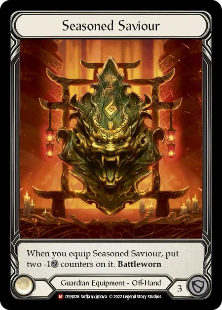 (DYN026) Flesh & Blood TCG Dynasty Single: Seasoned Saviour (Rainbow Foil) Majestic