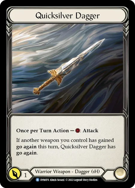 (DYN070) Flesh & Blood TCG Dynasty Single: Quicksilver Dagger (Regular) Rare