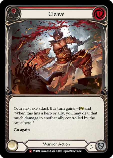 (DYN071) Flesh & Blood TCG Dynasty Single: Cleave (Rainbow Foil) Majestic