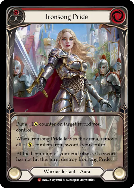 (DYN072) Flesh & Blood TCG Dynasty Single: Ironsong Pride (Extended Art Rainbow Foil) Majestic