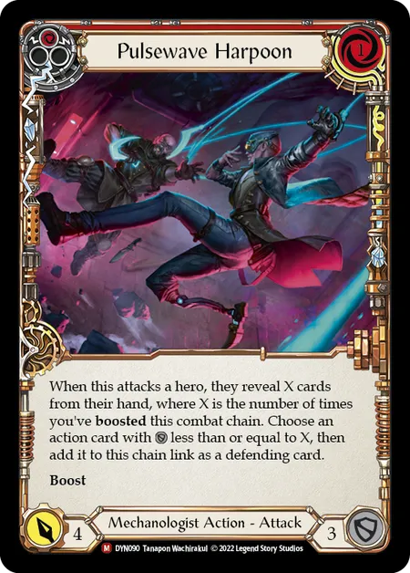 (DYN090) Flesh & Blood TCG Dynasty Single: Pulsewave Harpoon (Regular) Majestic