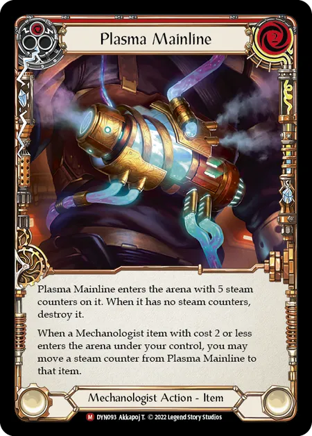 (DYN093) Flesh & Blood TCG Dynasty Single: Plasma Mainline (Rainbow Foil) Majestic