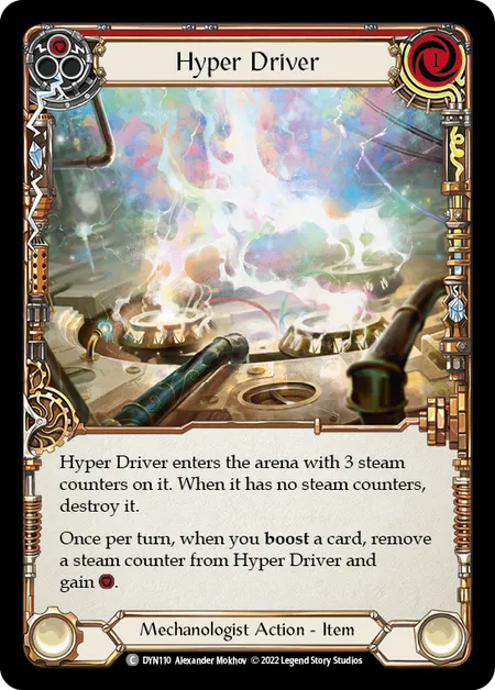 (DYN110) Flesh & Blood TCG Dynasty Single: Hyper Driver (Red) (Regular) Common