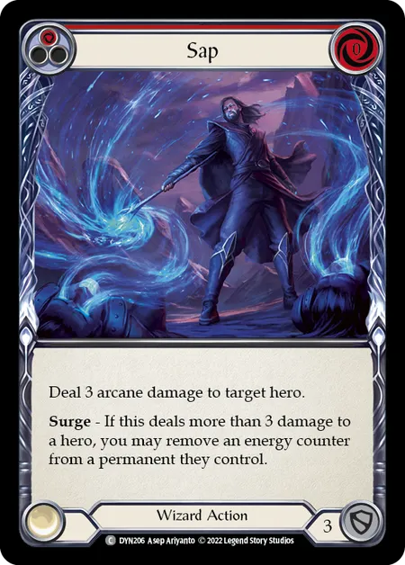 (DYN206) Flesh & Blood TCG Dynasty Single: Sap (Red) (Regular) Common