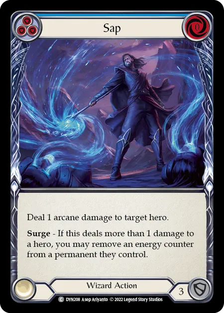 (DYN208) Flesh & Blood TCG Dynasty Single: Sap (Blue) (Regular) Common
