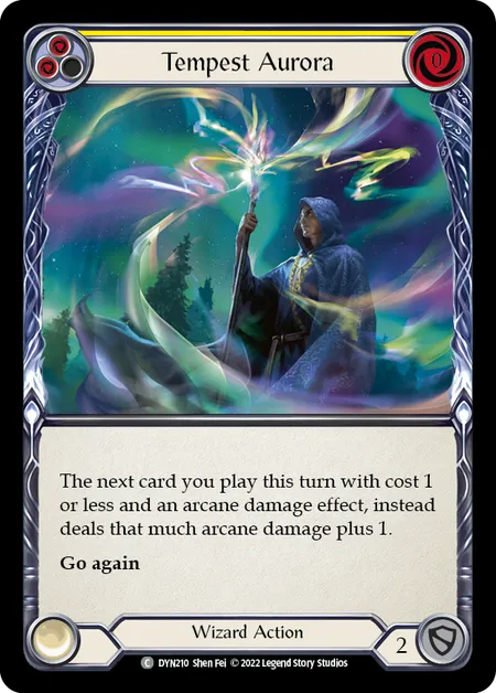 (DYN210) Flesh & Blood TCG Dynasty Single: Tempest Aurora (Yellow) (Regular) Common