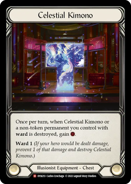 (DYN213) Flesh & Blood TCG Dynasty Single: Celestial Kimono (Regular) Majestic
