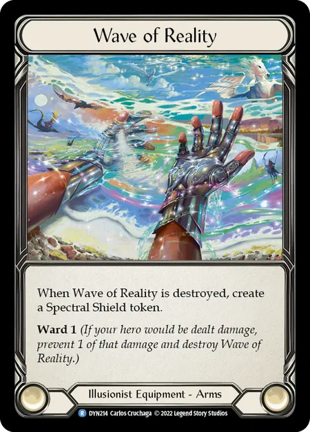 (DYN214) Flesh & Blood TCG Dynasty Single: Wave of Reality (Cold Foil) Rare