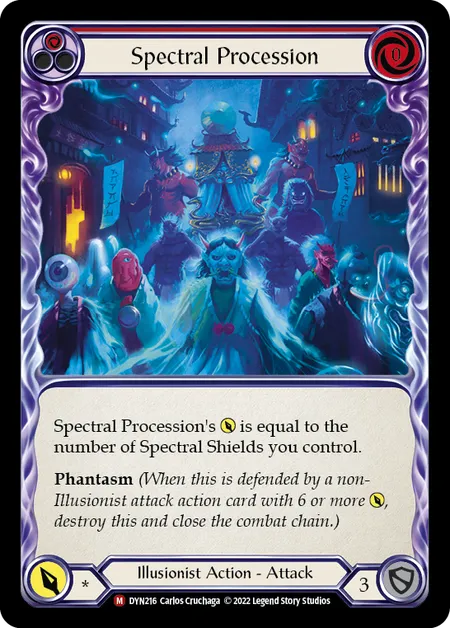 (DYN216) Flesh & Blood TCG Dynasty Single: Spectral Procession (Rainbow Foil) Majestic