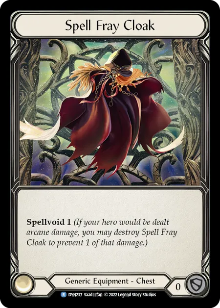 (DYN237) Flesh & Blood TCG Dynasty Single: Spell Fray Cloak (Cold Foil) Rare