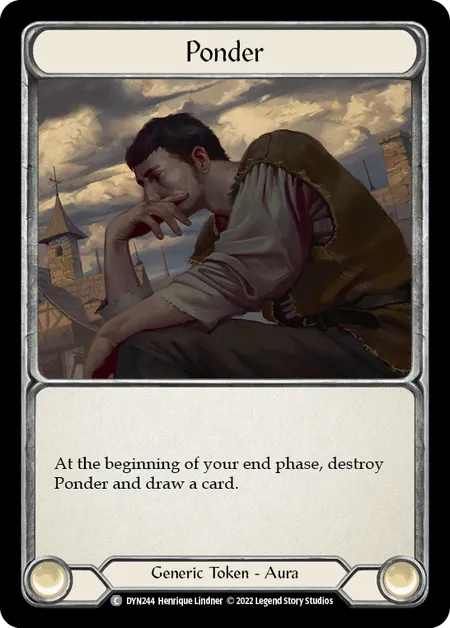 (DYN244) Flesh & Blood TCG Dynasty Single: Ponder (Regular) Common