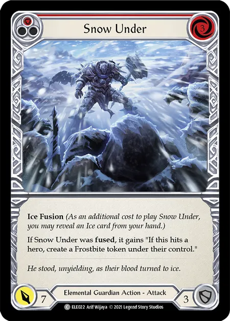 (ELE022) Flesh & Blood TCG Tales of Aria - First Single: Snow Under (Red) (Regular) Common