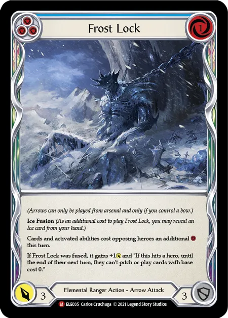 (ELE035) Flesh & Blood TCG Tales of Aria - First Single: Frost Lock (Regular) Majestic