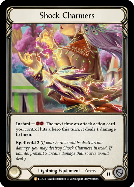 (ELE173) Flesh & Blood TCG Tales of Aria - First Single: Shock Charmers (Cold Foil) Legendary
