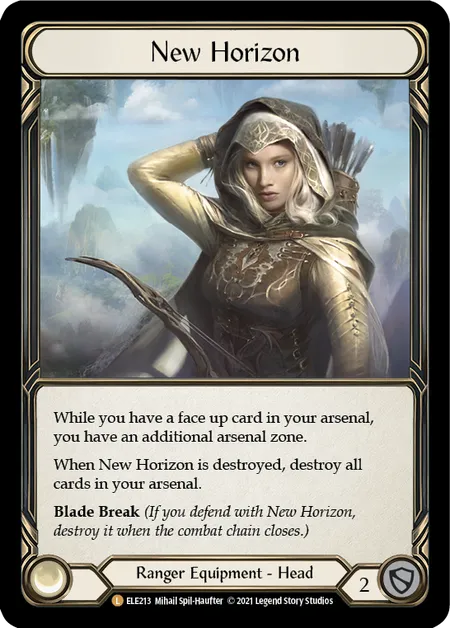 (ELE213) Flesh & Blood TCG Tales of Aria - First Single: New Horizon (Cold Foil) Legendary