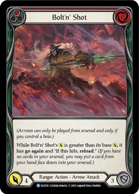 (ELE216) Flesh & Blood TCG Tales of Aria - First Single: Bolt'n' Shot (Red) (Regular) Rare