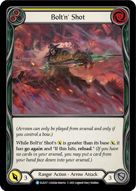 (ELE217) Flesh & Blood TCG Tales of Aria - First Single: Bolt'n' Shot (Yellow) (Regular) Rare