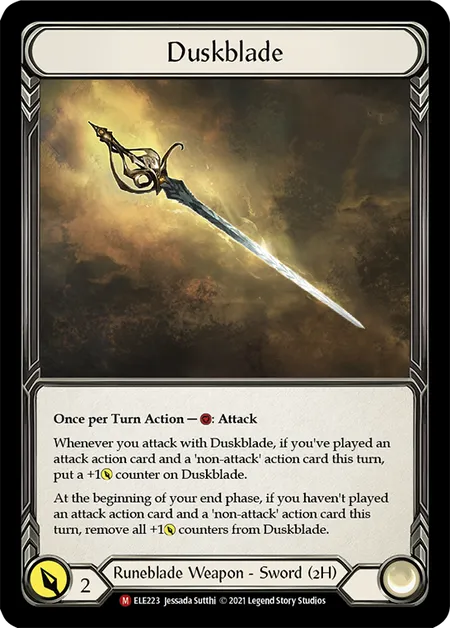 (ELE223) Flesh & Blood TCG Tales of Aria - First Single: Duskblade (Cold Foil) Majestic