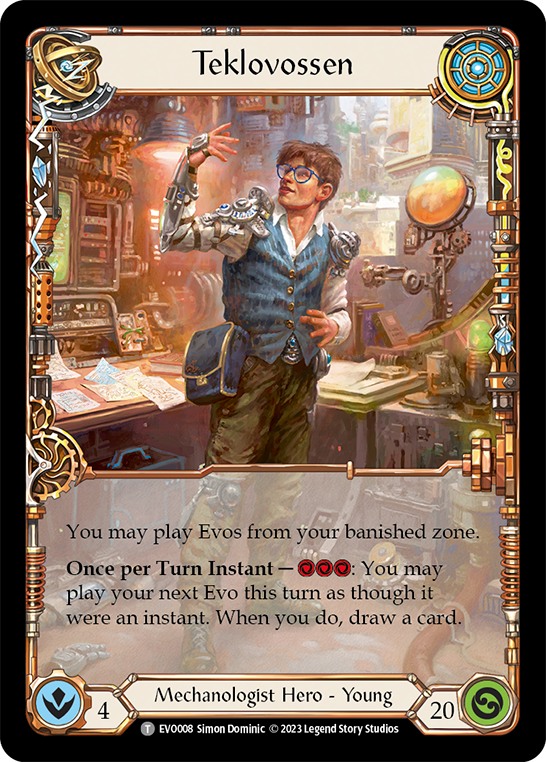 (EVO008) Flesh & Blood TCG Bright Lights Single: Teklovossen (Regular) Token