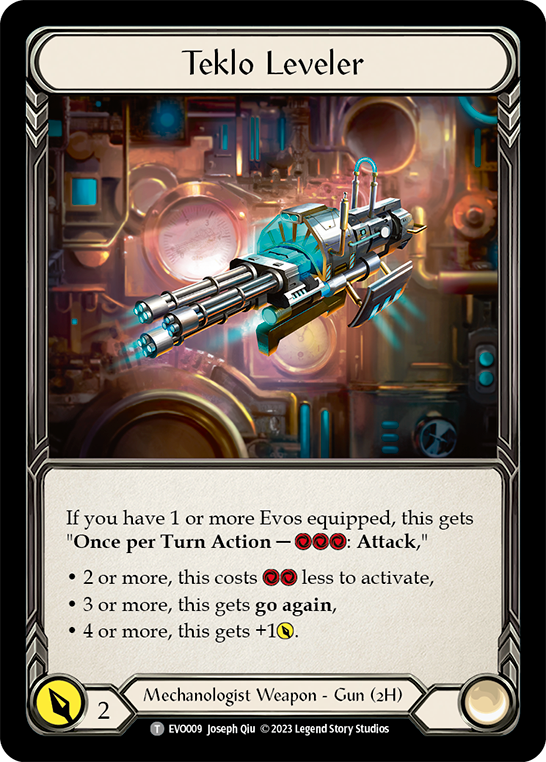 (EVO009) Flesh & Blood TCG Bright Lights Single: Teklo Leveler (Regular) Token