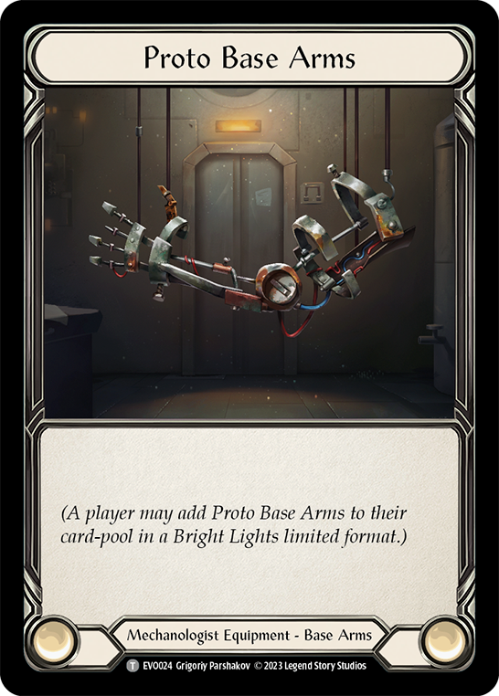 (EVO024) Flesh & Blood TCG Bright Lights Single: Proto Base Arms (Regular) Common