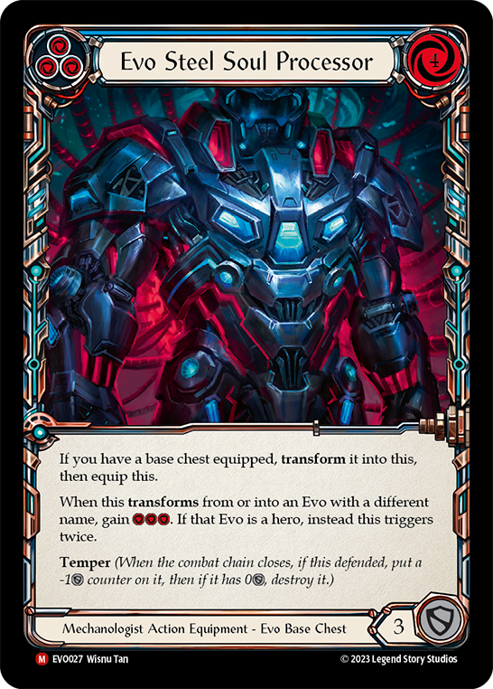 (EVO027) Flesh & Blood TCG Bright Lights Single: Evo Steel Soul Processor (Regular) Majestic