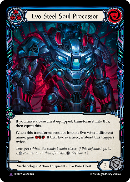 (EVO027) Flesh & Blood TCG Bright Lights Single: Evo Steel Soul Processor (Marvel) Marvel