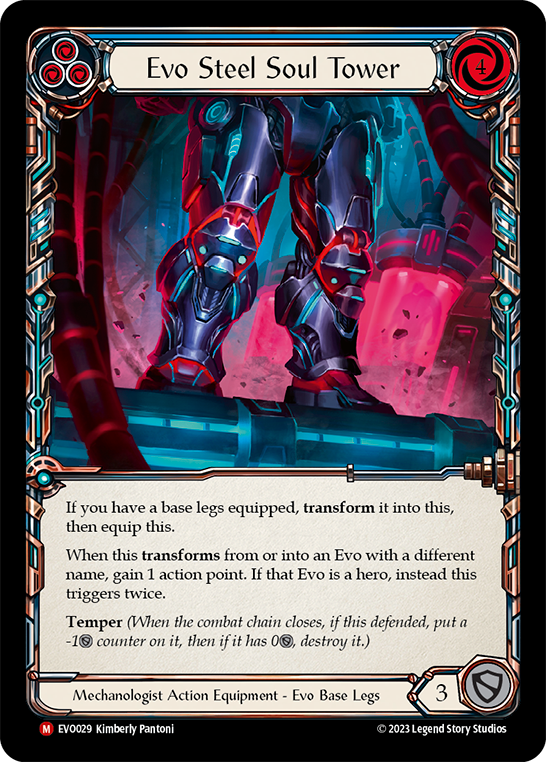 (EVO029) Flesh & Blood TCG Bright Lights Single: Evo Steel Soul Tower (Regular) Majestic