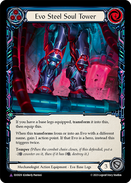 (EVO029) Flesh & Blood TCG Bright Lights Single: Evo Steel Soul Tower (Marvel) Marvel