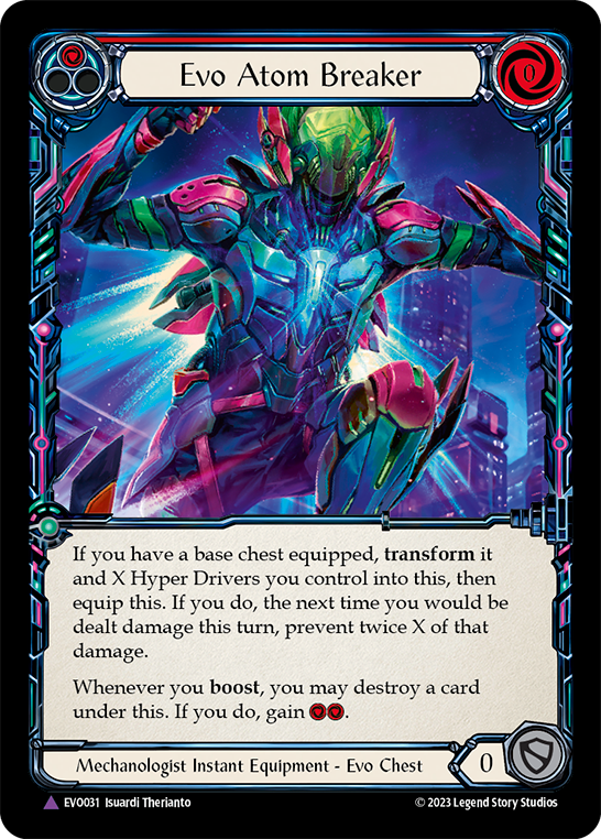 (EVO031) Flesh & Blood TCG Bright Lights Single: Evo Atom Breaker (Marvel) Marvel