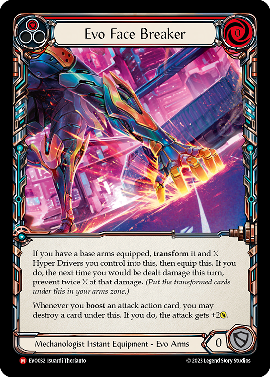 (EVO032) Flesh & Blood TCG Bright Lights Single: Evo Face Breaker (Regular) Majestic