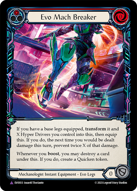 (EVO033) Flesh & Blood TCG Bright Lights Single: Evo Mach Breaker (Marvel) Marvel