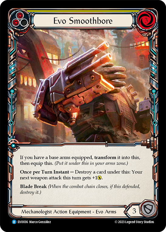 (EVO036) Flesh & Blood TCG Bright Lights Single: Evo Smoothbore (Cold Foil) Rare