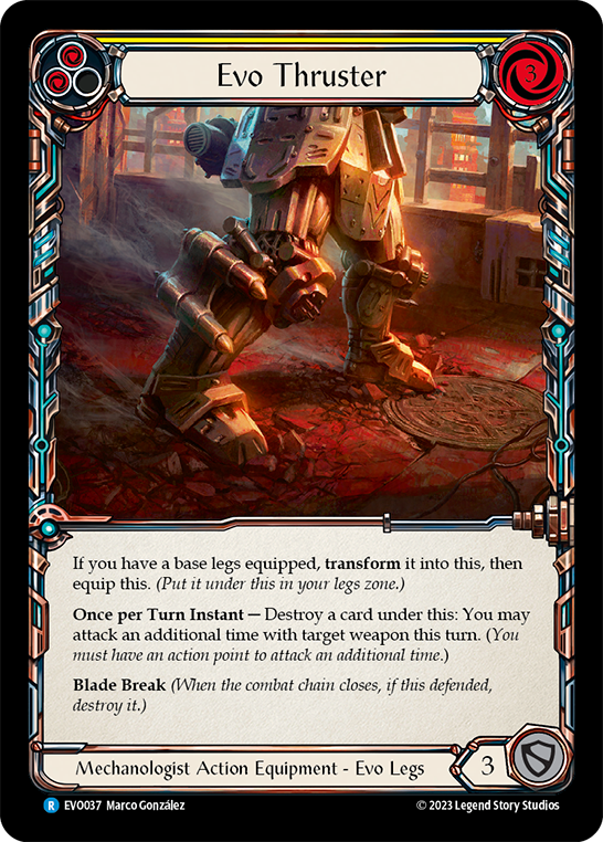 (EVO037) Flesh & Blood TCG Bright Lights Single: Evo Thruster (Cold Foil) Rare