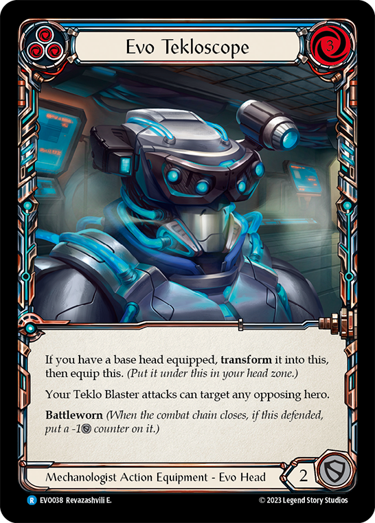 (EVO038) Flesh & Blood TCG Bright Lights Single: Evo Tekloscope (Cold Foil) Rare