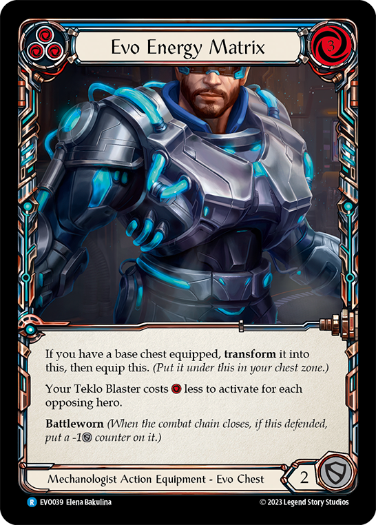 (EVO039) Flesh & Blood TCG Bright Lights Single: Evo Energy Matrix (Cold Foil) Rare