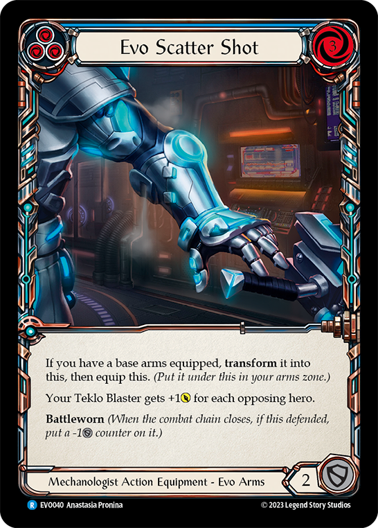 (EVO040) Flesh & Blood TCG Bright Lights Single: Evo Scatter Shot (Cold Foil) Rare