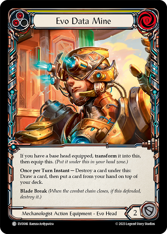 (EVO046) Flesh & Blood TCG Bright Lights Single: Evo Data Mine (Cold Foil) Common