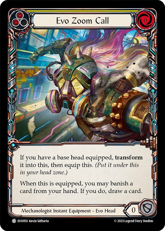 (EVO050) Flesh & Blood TCG Bright Lights Single: Evo Zoom Call (Cold Foil) Common